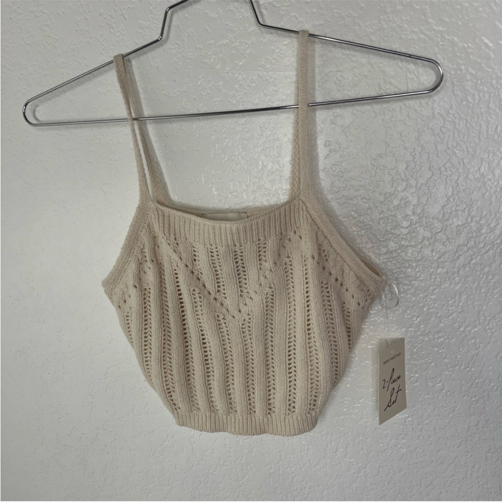 Elegant Cream Knit Skirt - Picture 7 of 12